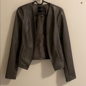 Dynamite faux leather grey jacket - never used